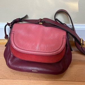 Fossil Peyton Small Double Flap Crossbody Purse